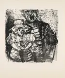 Otto Dix, Seemann mit Kind, 1961, Lithografie auf Velin