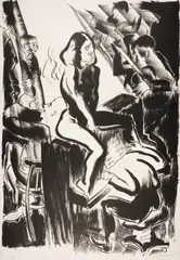 Allen Jones, Bar II, 1988, Lithografie auf Bütten
