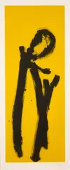 Robert Motherwell, Yellow Chord, 1981, etching and aquatint in colors on German Etching