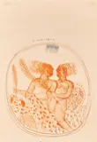 Alekos Fassianos, Ohne Titel, Farblithografie auf Velin