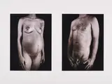 Chuck Close, Zwei Akte, 2001, Farboffset auf leichtem Karton