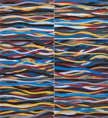 Sol LeWitt, Brushstrokes. Horizontal and Vertical, 1996, Mappe mit 22 Farboffsetlithografien auf Karton. In der originalen Box