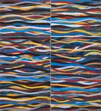 Sol LeWitt, Brushstrokes. Horizontal and Vertical, 1996, Mappe mit 22 Farboffsetlithografien auf Karton. In der originalen Box