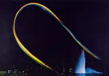 Otto Piene, Olympia-Regenbogen, 1972, Farbserigrafie auf leichtem Karton