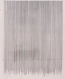 Günther Uecker, Senkrechte Linien, 1971, Offset auf leichtem Karton