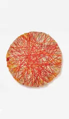 Sheila Hicks, Soft Stone Fiber Sculpture Orange, 2015, Baumwolle, Wolle