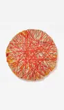 Sheila Hicks, Soft Stone Fiber Sculpture Orange, 2015, Baumwolle, Wolle