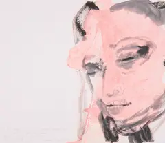 Amy - Back to by Marlene Dumas, 2015, Inkjet-Print auf Büttenkarton, sold Mar 2023
