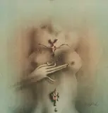 Paul Wunderlich, Schmuckstück, 1976, Farblithografie auf Bütten