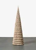 Klaus Hack, Babel, 2008, Lindenholz, weiß gefasst