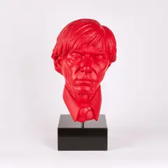 Ottmar Hörl, Andy Warhol, 2008, Kunstharz auf Granitsockel