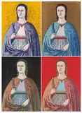 Saint Apollonia by Andy Warhol, 1984, screenprint in colors on Essex Offset Kid, sold Jun 2023