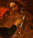 Italienische Schule, Soldat mit Page (Gaston de Foix)