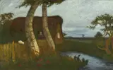 Otto Modersohn, Moorhütte, 1901, Öl auf Leinwand