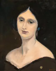 "Portrait No. 286" by Anton Henning, 2009, Öl auf Leinwand, sold Jun 2023