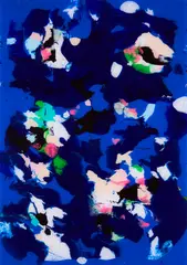 Michael Burges, "Reverse Glass Painting", 2008, Acryl auf Aluminium. Unter Plexiglas