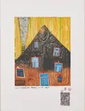 Friedensreich Hundertwasser, Dach der Sehnsucht, 1982, Farbaquatinta auf Bütten