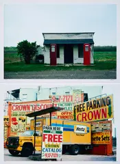 John Baeder, Konvolut von 2 C-Prints, a) Gas Pumps