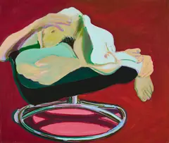 Norbert Tadeusz, Dörte gekrümmt, 1978, Acryl auf Leinwand