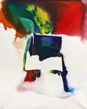 Paul Jenkins, "Phenomena Prism to the Compass Seen", 1986, Acryl auf Leinwand