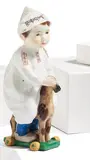 Kind auf einem Holzpferd reitend by Meissen, Nach 1934, sold Nov 2022
