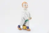 Kind auf einem Stecken reitend by Meissen, 20. Jh, Porzellan, farbig dekoriert, sold Nov 2022