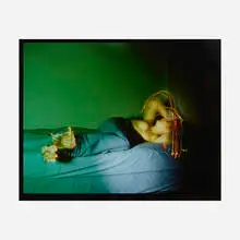 Figure with Light Trails in Bed by Jimmy De Sana, vintage Cibachrome print, sold Mar 2024