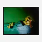 Jimmy De Sana, Figure with Light Trails in Bed, vintage Cibachrome print