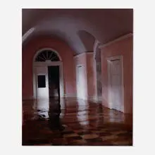 Pink Hallway #2 by James Casebere, 2000, Cibachrome mounted between acylic, sold Mar 2024