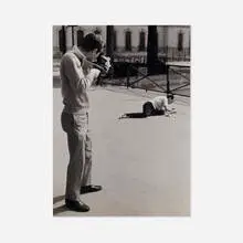Robert Doisneau, Untitled (Taking Photograph), gelatin silver print
