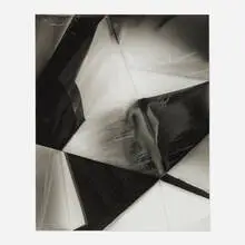 Walead Beshty, Fold (45 Degree Directional Light Source), December 22nd, 2006, Valencia, California, 2006-07, gelatin silver photogram on fiber based photographic paper