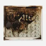 Scott Campbell, The Burned Trust Me, 2011, burned uncirculated currency in artist's frame