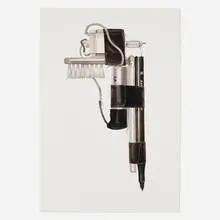 Scott Campbell, Prison Toothbrush, 2010, watercolor on paper