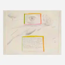 Donald Roller Wilson, Dear Anne and Dear Michael You Are Sweethearts, 1974, graphite and ink on paper