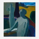 James Jarvaise, Untitled, No. 2 (from the Man in the Room Series), 1963, oil on canvas