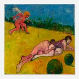 Hassel Smith, Lovers, 1965-66, oil on canvas