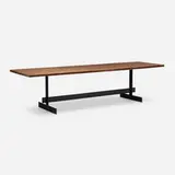 Johannes Hock, Table, 2018, walnut, enameled steel