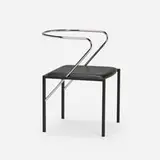 Shiro Kuramata, Apple Honey chair, 1986, chrome-plated steel, enameled steel, vinyl