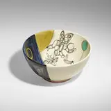 Peter Shire, Bowl, 1993, glazed ceramic
