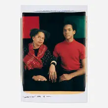 Lyle Ashton Harris, Mother + Son, 1993, unique large-format Polaroid Polacolor print