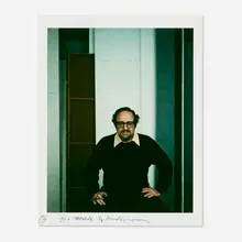 Arnold Newman, Untitled (Self-Portrait), c. 1980, unique Polaroid Type 808 Polacolor print