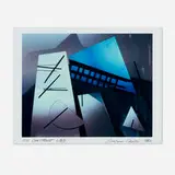 Barbara Kasten, Construct LB 1, 1982, unique Polaroid Type 809 Polacolor print