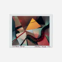 Construct NYC 8 by Barbara Kasten, 1983, unique Polaroid Type 809 Polacolor print, sold Jun 2025