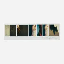 Lucien Clergue, Plage de Faraman, 1983, unique Polaroid SX-70 print collage