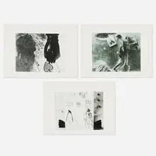 Bea Nettles, Luck (triptych), 1986, photogravure print from Polaroid Type 55 Positive/Negative film
