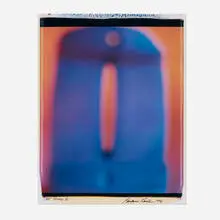 Barbara Kasten, Temple II, 1966, unique large-format Polaroid Polacolor print
