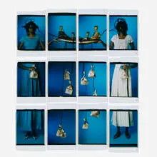 María Magdalena Campos-Pons, De Las Dos Aguas (Of the Two Waters), 2007, unique large-format Polaroid Polacolor print in twelve parts