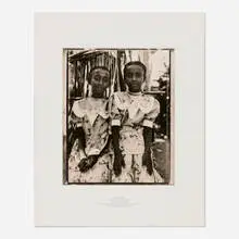 Fazal Sheikh, Lamu, Kenya, 1988, polytoned gelatin silver print from Polaroid Type 665 Positive/Negative film