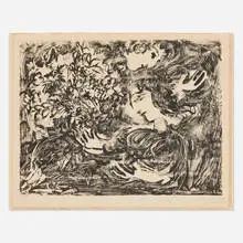 Anniversaire by Marc Chagall, 1964, lithograph on Arches, sold Jun 2025