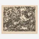 Marc Chagall, Anniversaire, 1964, lithograph on Arches